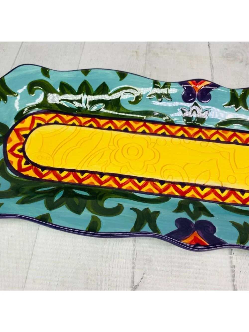 Corsica MERIDA Geometric Vibrant Hand Crafted Stoneware 18